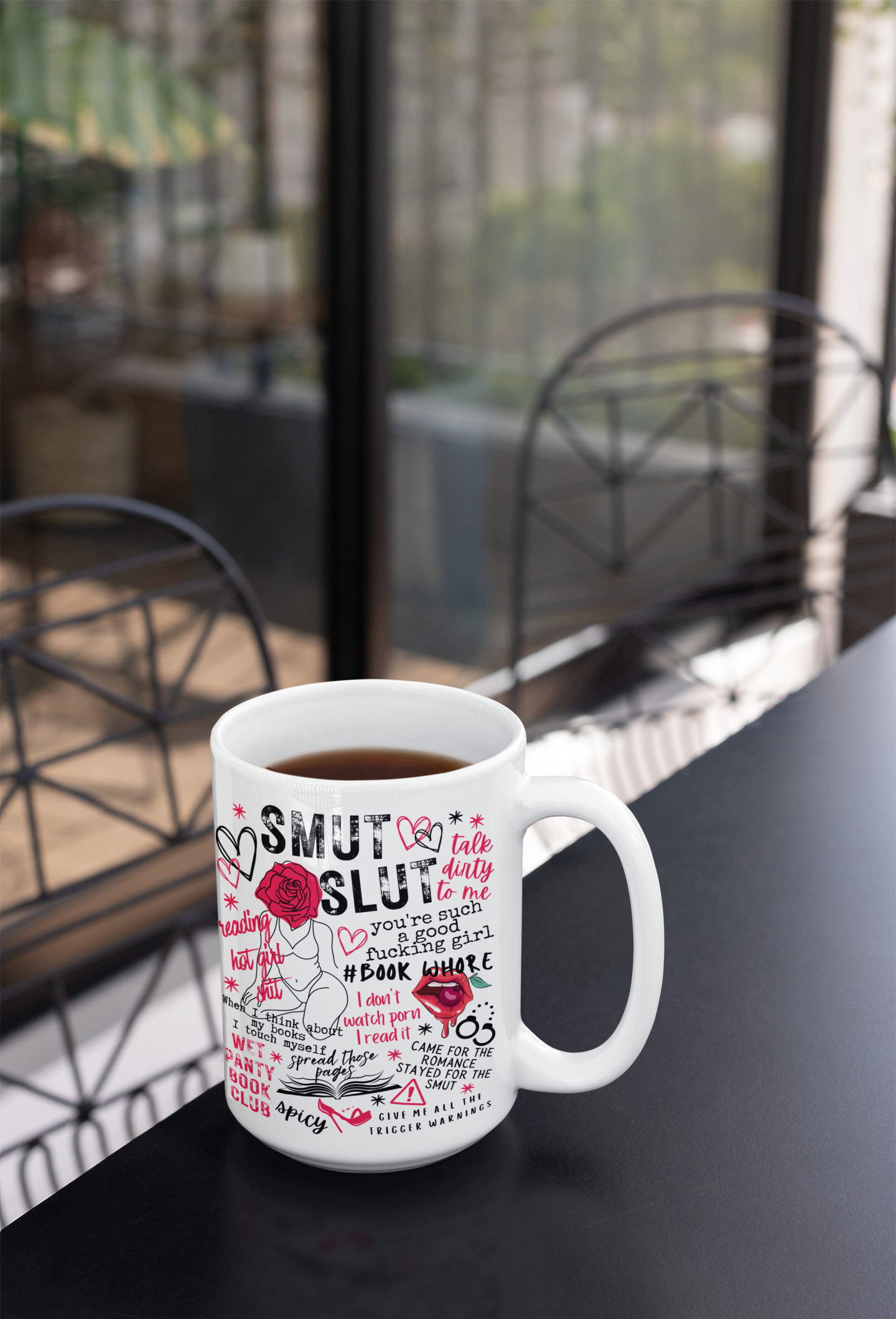 Smut Slut - Snarky & Dirty - Bookish - Ceramic Mug 15oz