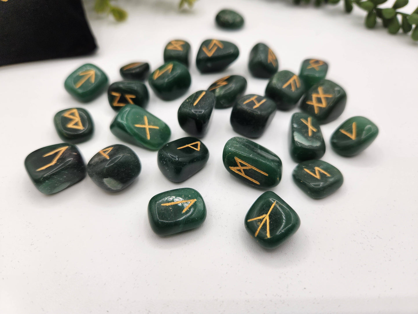 Jade Gemstone Rune Sets