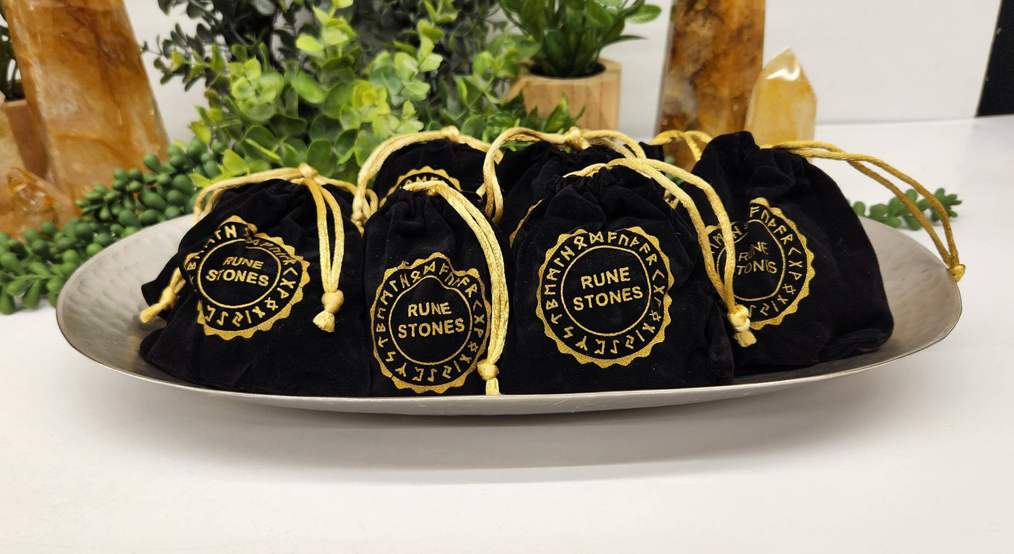 Carnelian Gemstone Rune Set