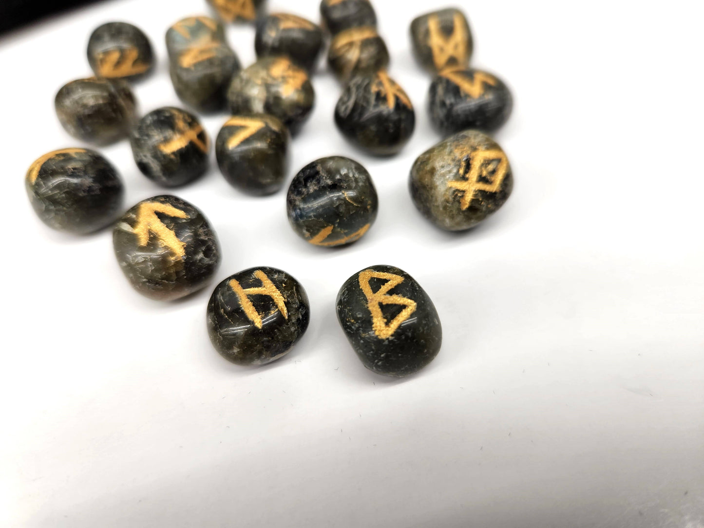Labradorite Gemstone Rune Sets
