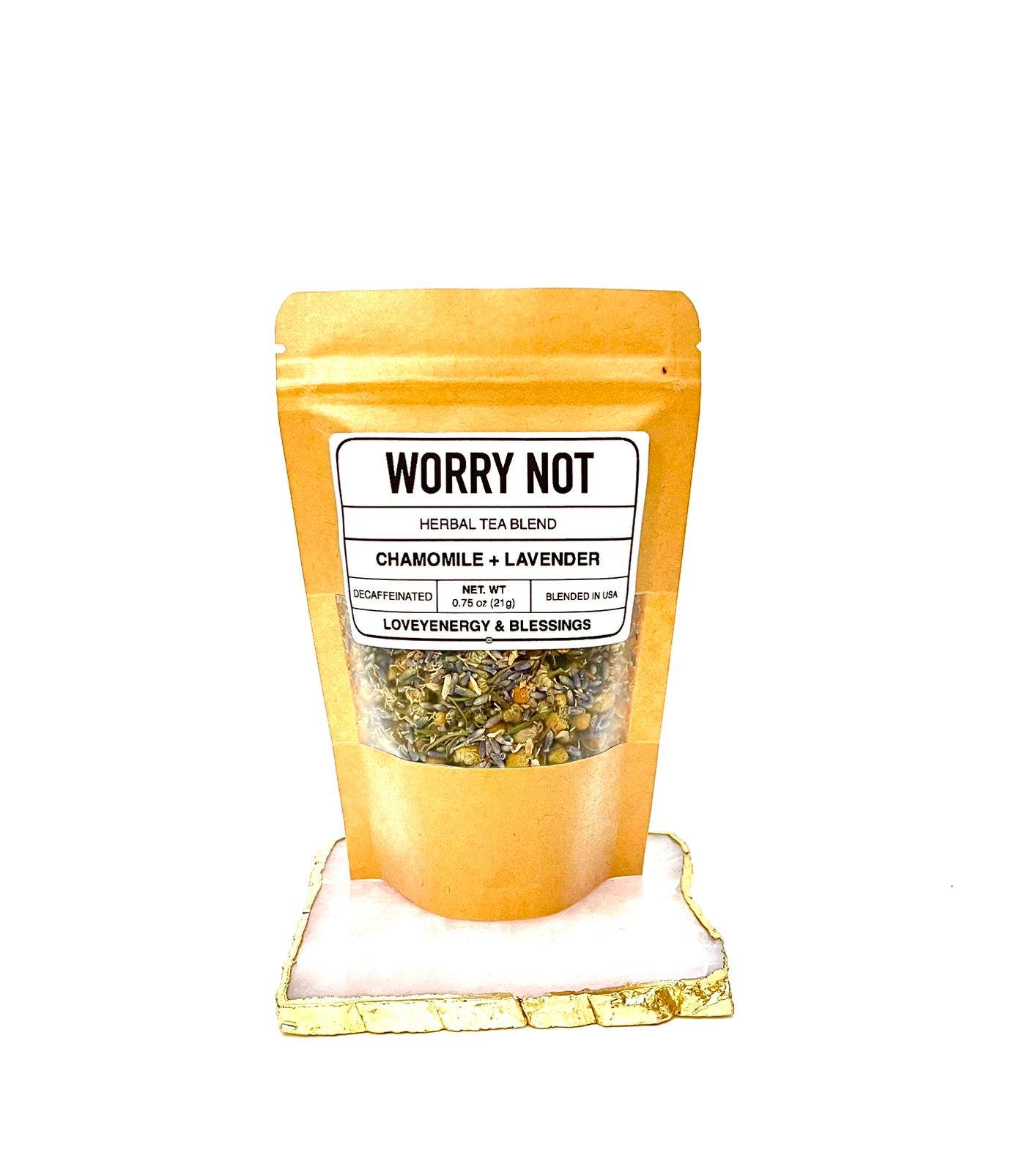 WORRY NOT Herbal Tea Blend - Lavender Buds & Chamomile