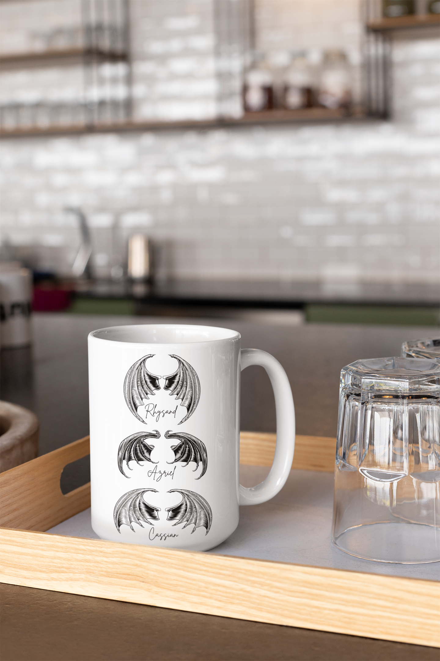 Bat Boys Inspired Wing Span - Bookish - Ceramic Mug - 15 Oz