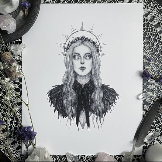 Freyja Fine Art Print - Norse Goddess of Love and War