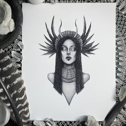 Isis Fine Art Print - Egyptian Goddess of Healing and Magic