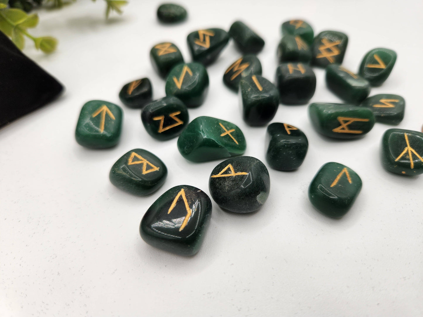 Jade Gemstone Rune Sets