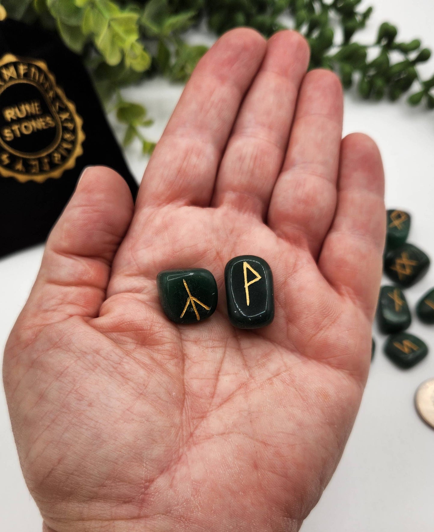 Jade Gemstone Rune Sets