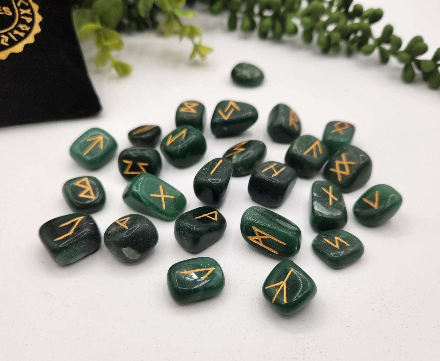 Jade Gemstone Rune Sets