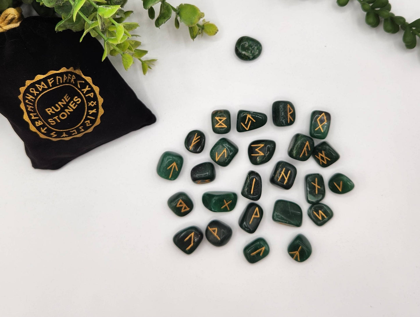 Jade Gemstone Rune Sets